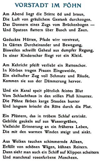 Vorstadt im F&ouml;hn